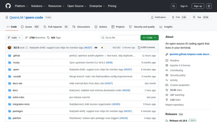 Системные промпты LLM-агентов: репозиторий Qwen Code на GitHub